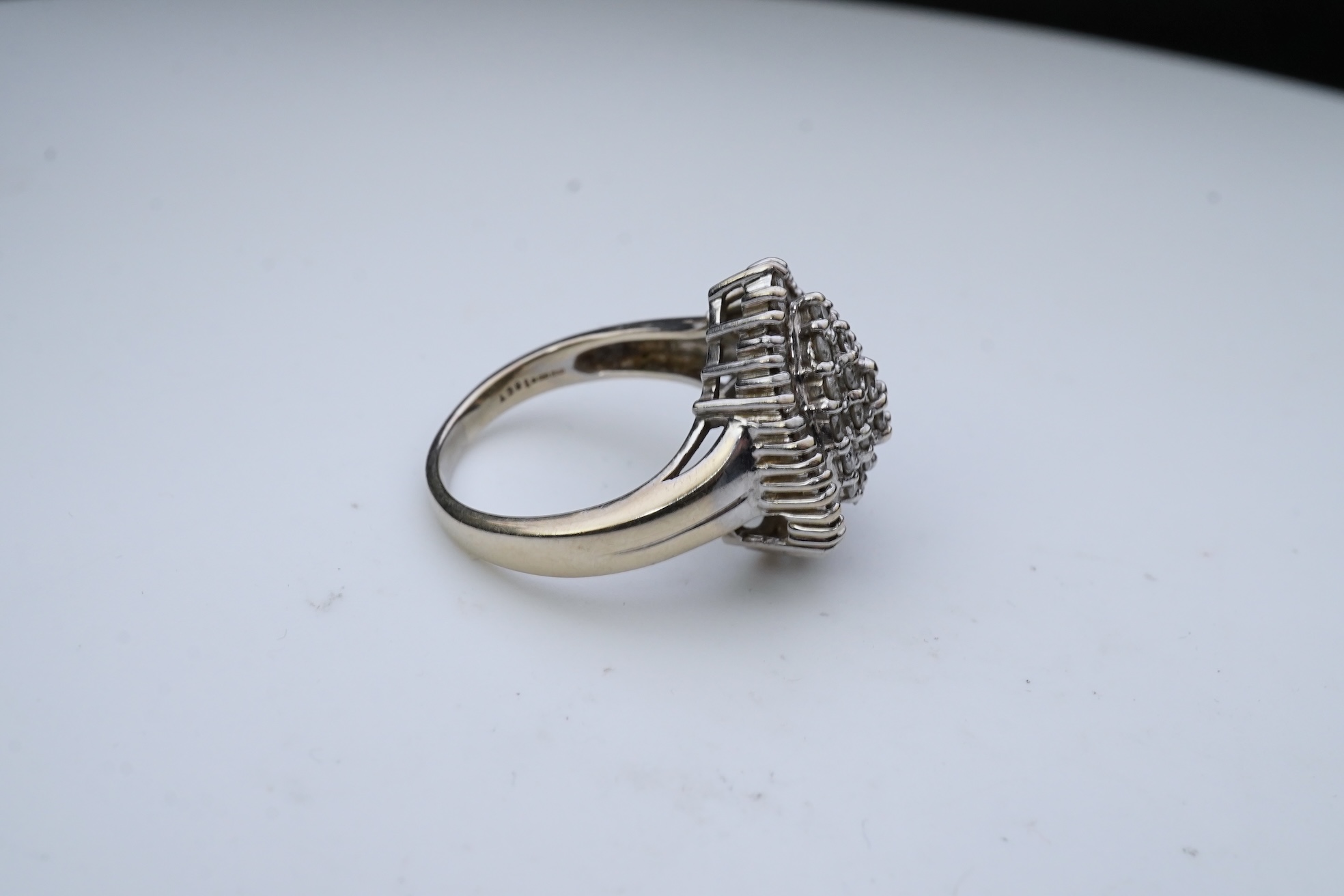 A diamond dress ring